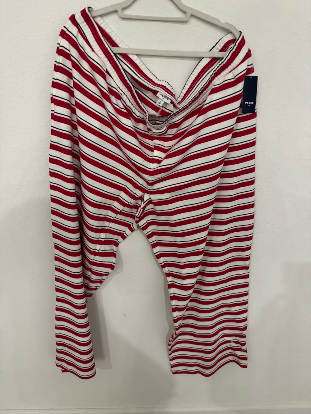 Parke Red and White Striped pants